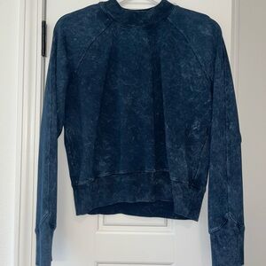 Lululemon Blue Acid Wash Sweatshirt
